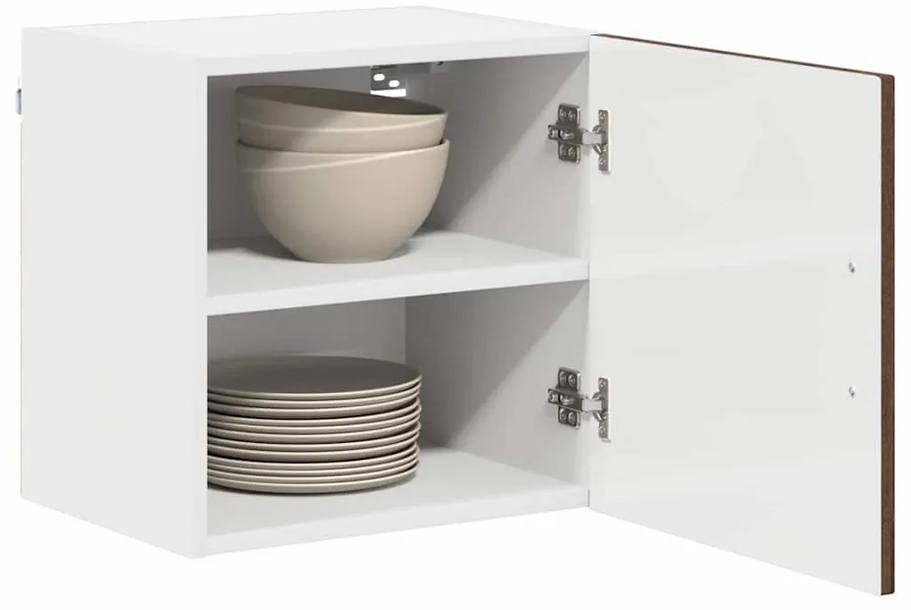 vidaXL Κρεμαστό ντουλάπι κουζίνας με ράφι Καφέ δρυς 40 x 31 x 40 εκ.