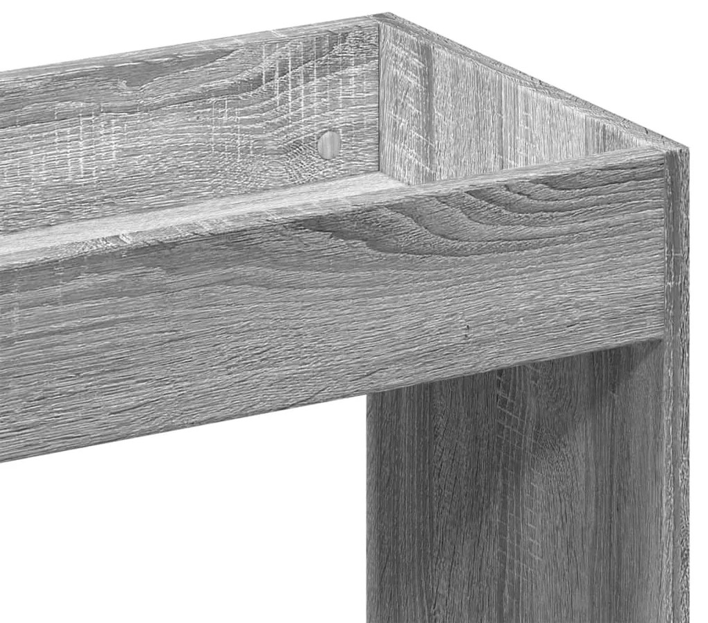 Ντουλάπι Γκρι Sonoma 63x33x140 εκ. από Επεξεργασμένο Ξύλο - Γκρι