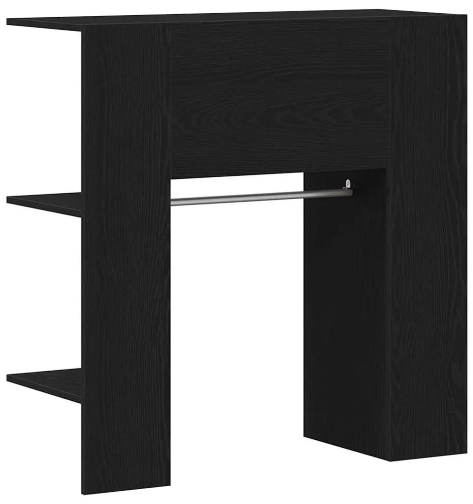 vidaXL Ντουλάπα Χειμώνα Μαύρη Δρυς 97,5x37x99 εκ. Επεξεργασμένο ξύλο
