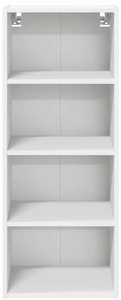 vidaXL Κρεμαστό ντουλάπι Λευκό 40 x 29,5 x 100 εκ. Επεξεργασμένο ξύλο