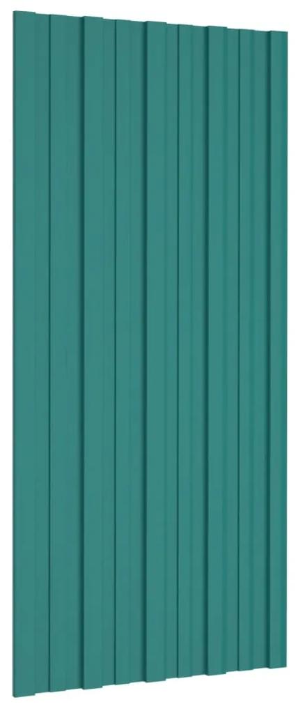 vidaXL Πάνελ Οροφής 36 τεμ. Πράσινα 100 x 45 εκ. από Γαλβανιζέ Ατσάλι