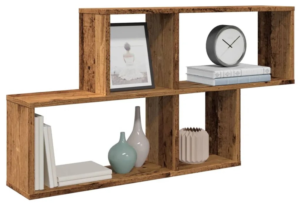 Ράφι Τοίχου Παλιό Ξύλο 100 x 18 x 53 εκ. από Μοριοσανίδα