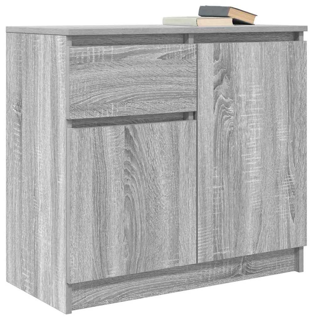 vidaXL Συρταριέρα με Συρτάρια Γκρι Sonoma 71x35x65 εκ. από Επεξ. Ξύλο