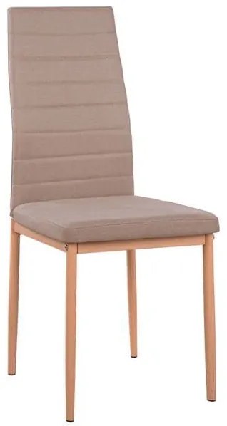 Καρέκλα Lady HM0037.14 Beige 40x48x95 εκ. Σετ 4τμχ Metal, Fabric