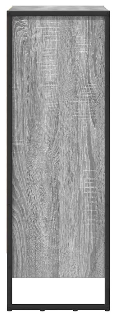 vidaXL Βιβλιοθήκη Γκρίζο Σονομα 80 x 30 x 155 εκ Επεξεργασμένο ξύλο