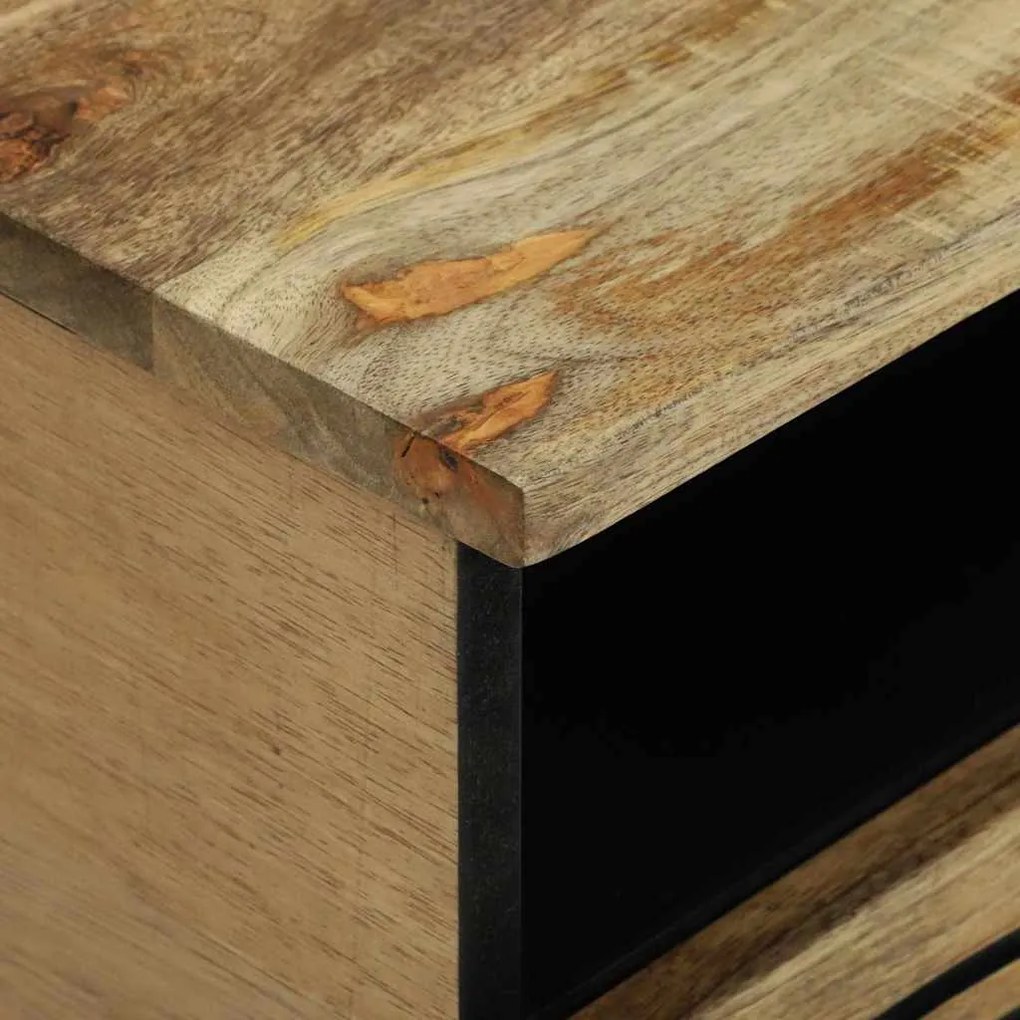 vidaXL Τραπεζάκι σαλονιού with Drawer Καφέ και Μαύρο 80 x 54 x 40 εκ