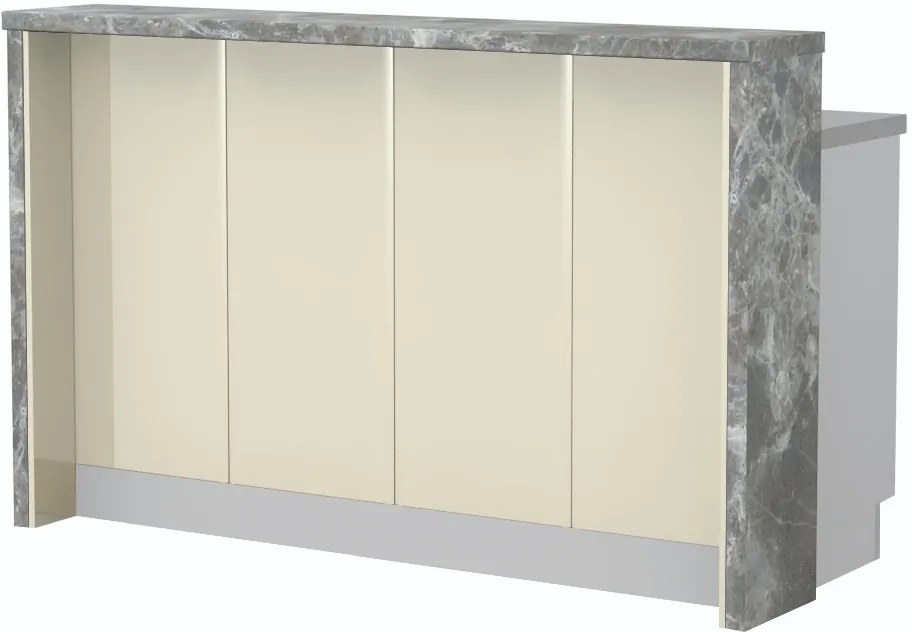 Πάγκος νησίδας Modena-Μήκος: 120 εκ.-Γκρι ανοιχτό-Black Stone