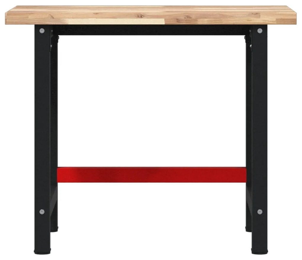 vidaXL Πάγκος Εργασίας Ορθογώνιος 100x60x83 εκ. από Μασίφ Ξύλο Ακακίας