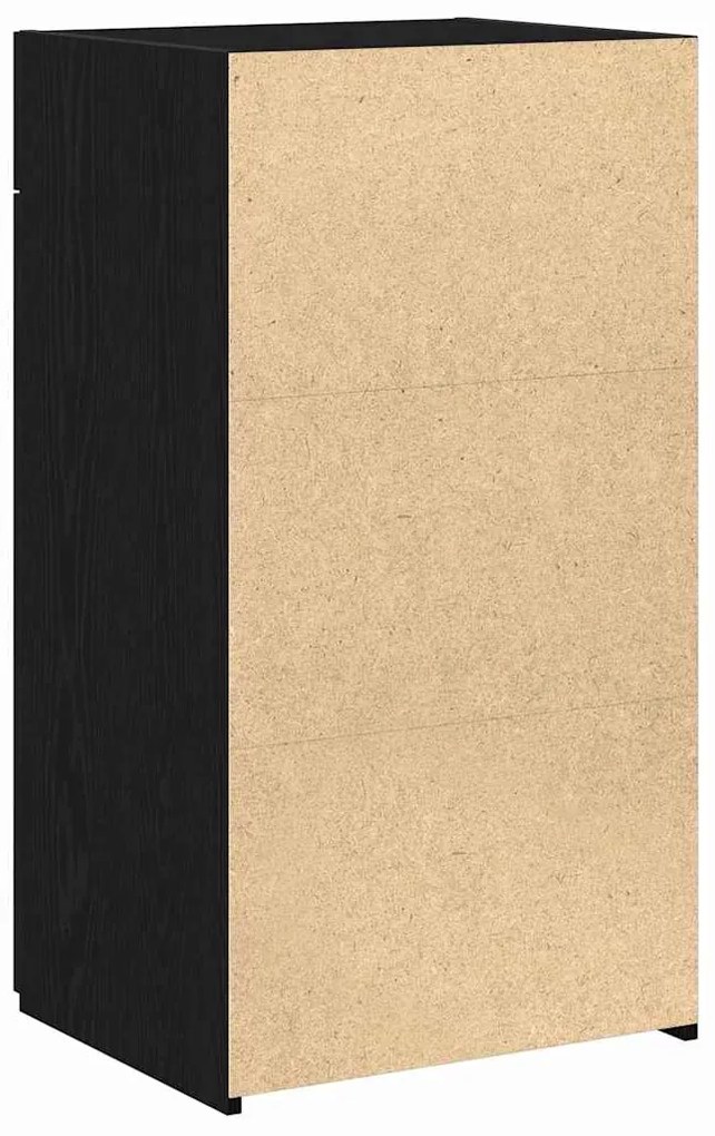 vidaXL Πλαϊνό γραφείο με συρτάρι Μαύρη Οξυά 50 x 42,5 x 93 εκ.