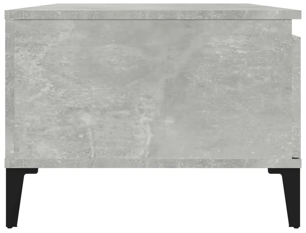 vidaXL Τραπεζάκι Σαλονιού Γκρι Σκυροδ. 90x50x36,5 εκ. Επεξεργ. Ξύλο
