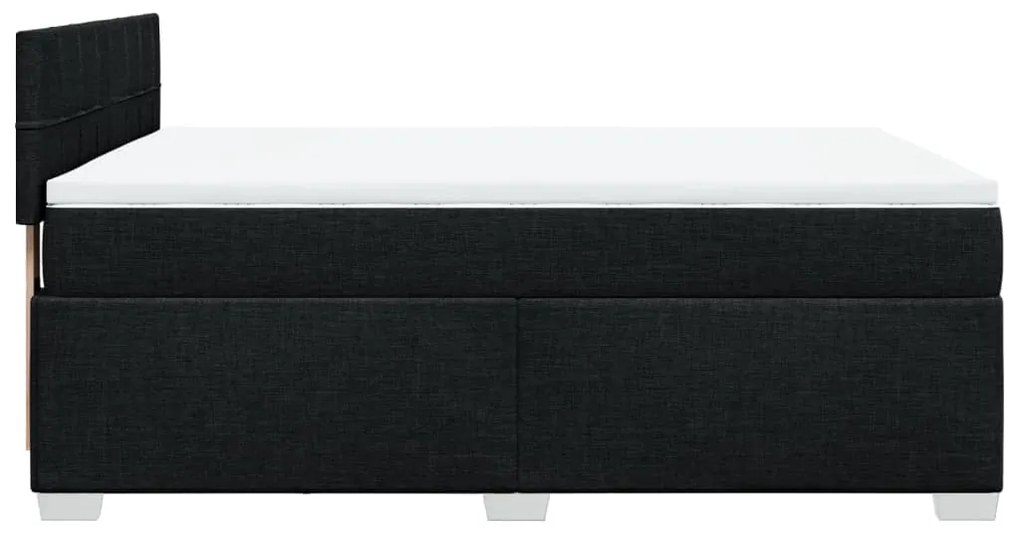 ΚΡΕΒΑΤΙ BOXSPRING ΜΕ ΣΤΡΩΜΑ ΜΑΥΡΟ 160X200 ΕΚ. ΥΦΑΣΜΑΤΙΝΟ 3285941