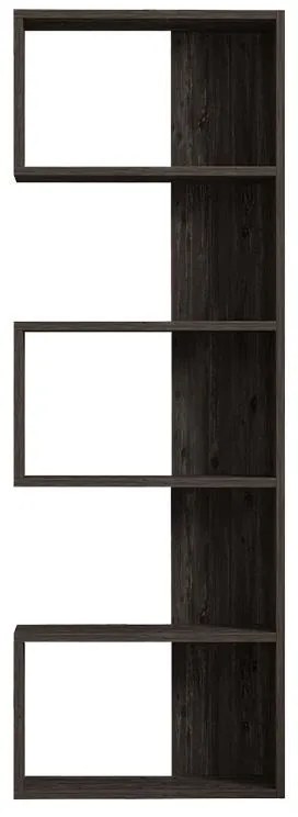 Βιβλιοθήκη Cascade σε σκούρο καρυδί απόχρωση 51,8x22x150 εκ. 51.8x22x150 εκ.
