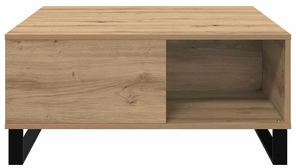 vidaXL Τραπεζάκι σαλονιού artisan δρυς 80 x 80 x 36.5 εκ