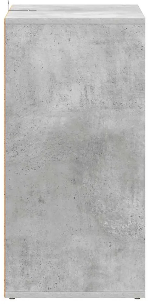 vidaXL Παπουτσοθήκη Γκρι Σκυροδέματος 60 x 35 x 70 εκ. από Επεξ. Ξύλο