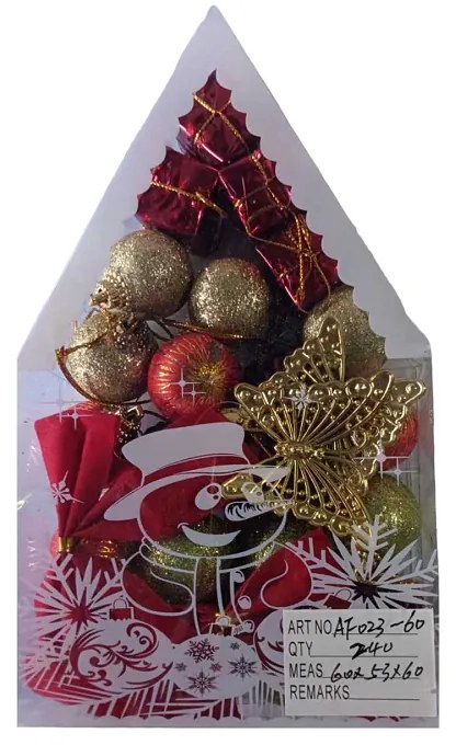 Σετ Χριστουγεννιάτικα Στολίδια 4εκ. 12τεμ