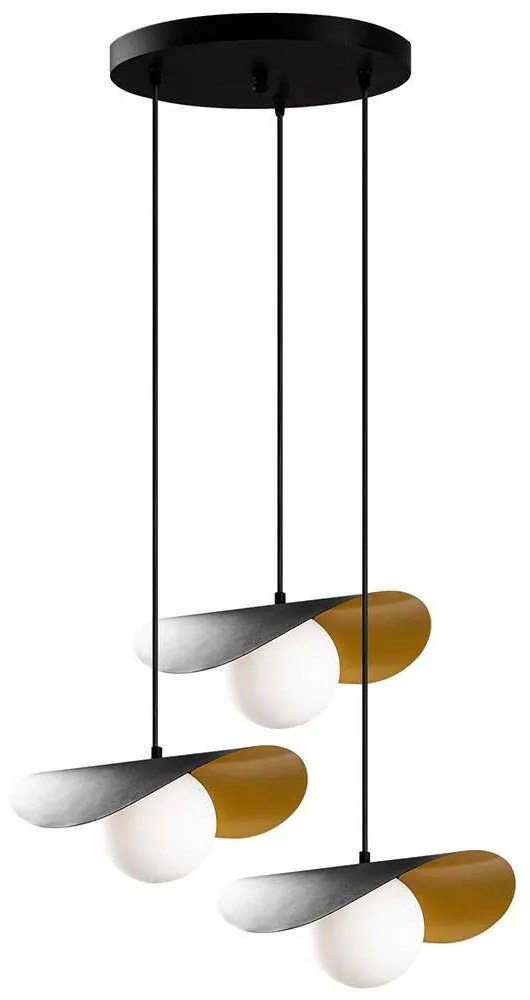 Φωτιστικό Οροφής Vatoz 584TTM1352 60x60x105cm 3xE27 40W Black Opviq