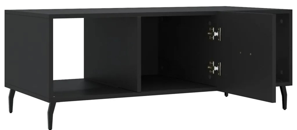 vidaXL Τραπεζάκι Σαλονιού Μαύρο 102x50x40 εκ. από Επεξεργασμένο Ξύλο