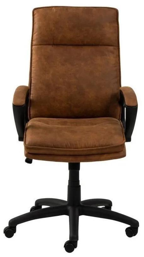 Καρέκλα γραφείου Oakland 541, Καφέ, 115x67x70cm, 14 kg, Με μπράτσα, Με ρόδες, Μηχανισμός καρέκλας: Κλίση | Epipla1.gr