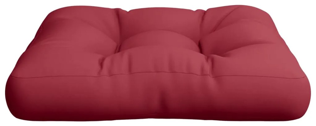 vidaXL Μαξιλάρι Καθίσματος Παλέτας Μπορντό 60 x 60 x 12 εκ. Υφασμάτινο