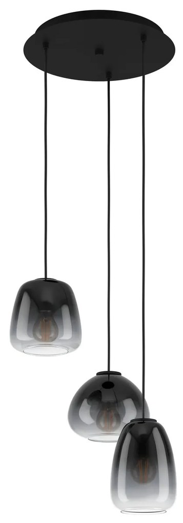 Φωτιστικό Κρεμαστό Eglo 900196 AGUILARES Μαύρο Ματ (Black Mat)