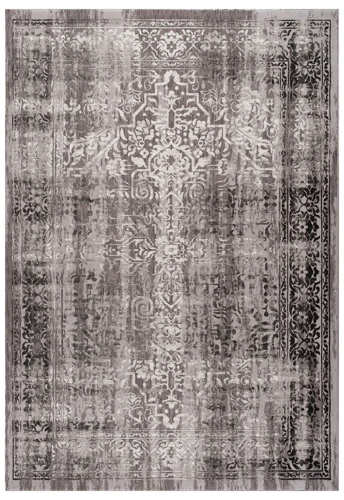 Χαλί (200x290) Polcarpet Damask 9372 Grey Black