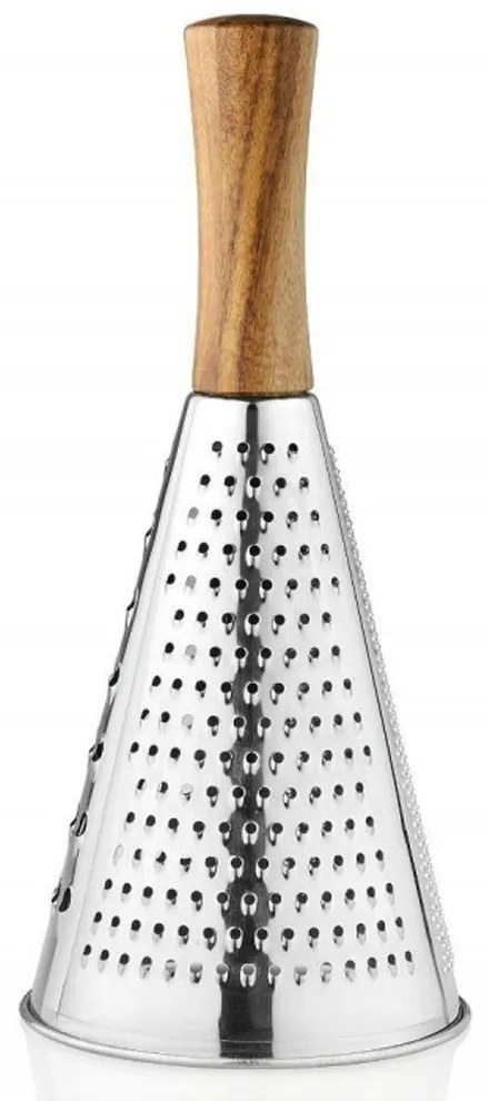 Τρίφτης Τυριού LBTAH-CC68027 Φ10,5x24cm Silver-Natural Andrea House Steel,Wood