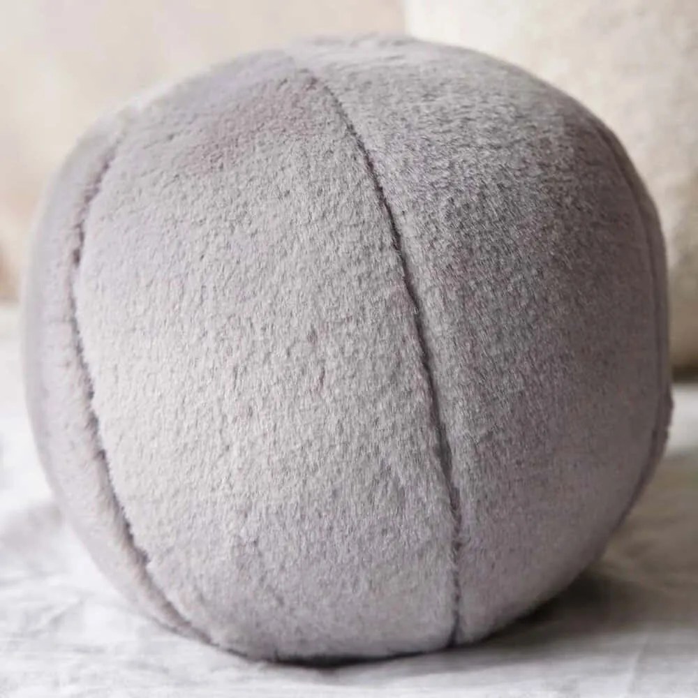 Μαξιλάρι Διακοσμητικό (Με Γέμιση) Pelus Top 150CRG1124 Grey Aberto Design 25x25 Σιλικόνη,Polyester