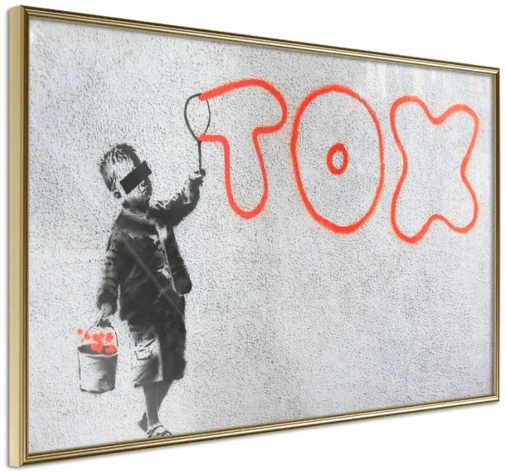 Αφίσα - Banksy: Tox - 60x40 - Χρυσό - Χωρίς πασπαρτού