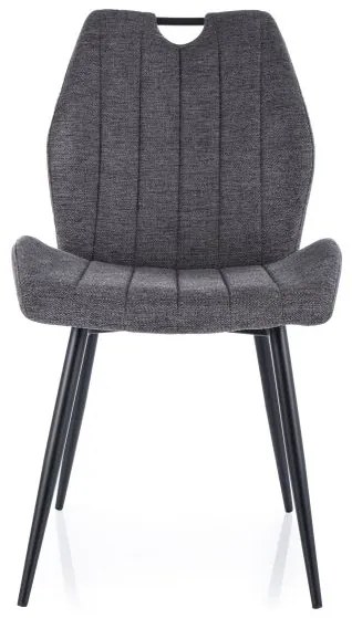KRZESŁO ARCO BREGO CZARNY STELAŻ / C. SZARY 18 DIOMMI-80-3475
