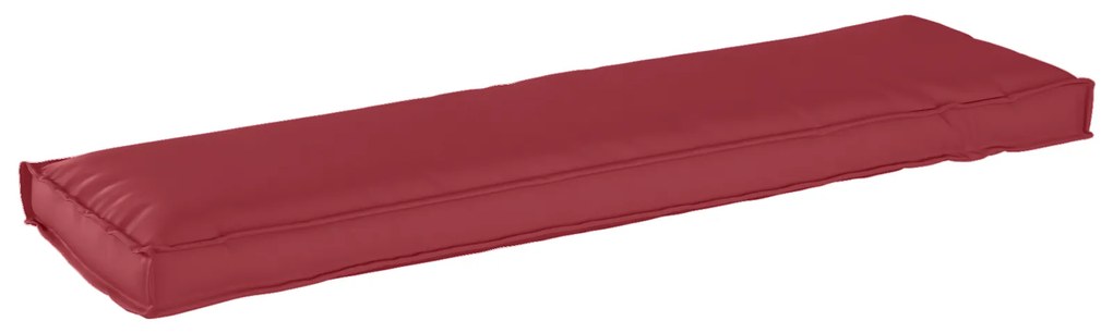 vidaXL Μαξιλάρι παλέτας για πάγκο Κόκκινο 140 x 40 x 8 εκ.