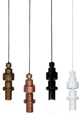 Κρεμαστό Φωτιστικό Οροφής 1xE27 G95 LED Φυσικό Ξύλο Gabriel Homelighting-77-3827-Λευκό 77-3827