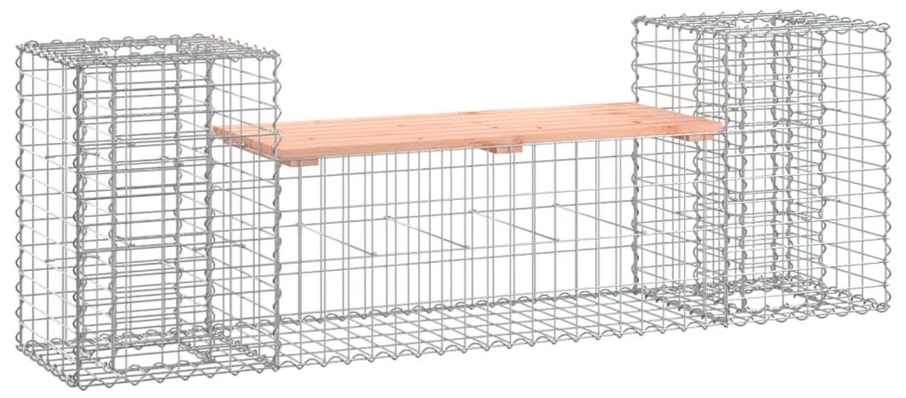 vidaXL Παγκάκι Συρματοκιβώτιο 183x41x60,5 εκ. Μασίφ Ξύλο Ψευδοτσούγκας