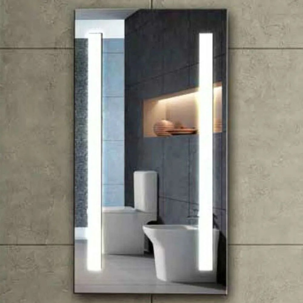 Καθρέπτης Μπάνιου Με Φως Led PIC003 50x90cm Clear Karag Γυαλί