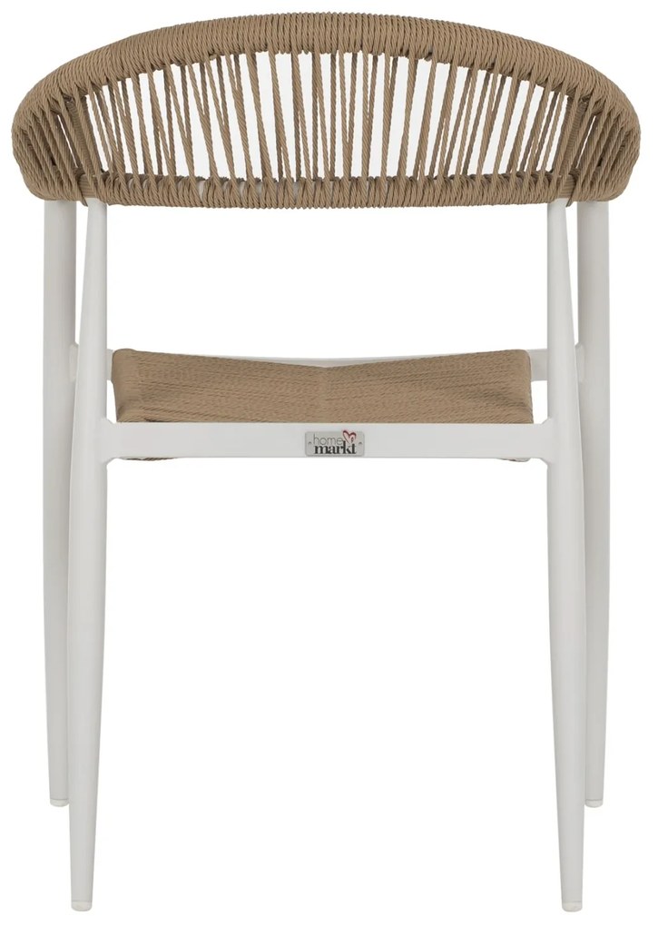 ΠΟΛΥΘΡΟΝΑ ΑΛΟΥΜΙΝΙΟΥ GRET HM5854.01 ΛΕΥΚΗ PE RATTAN ΜΠΕΖ 56x55,5x78Υεκ. (1 Τεμμάχια)