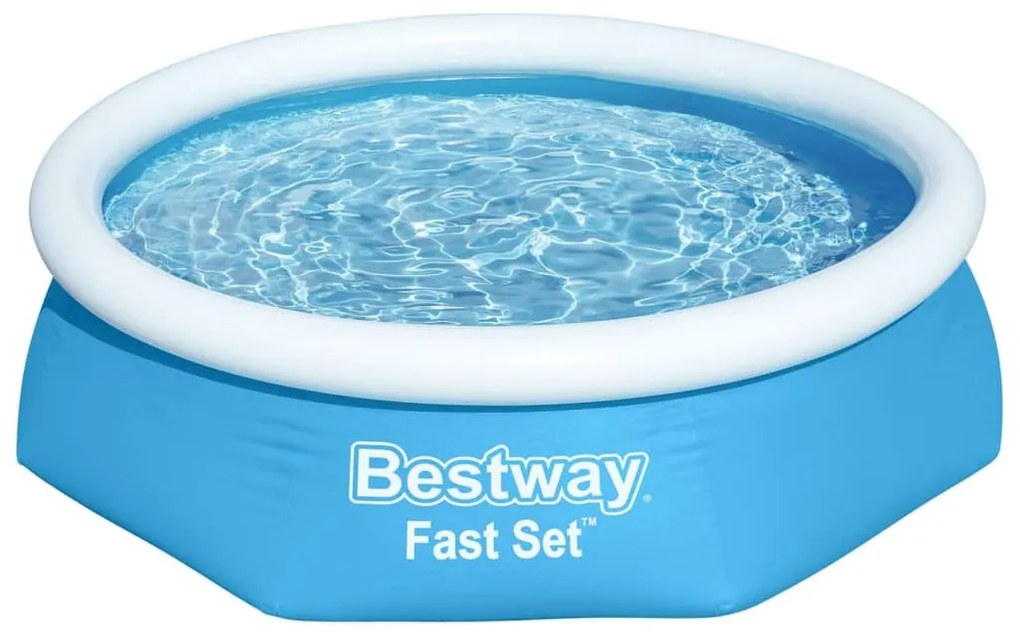 Bestway Πισίνα Φουσκωτή Στρογγυλή Fast Set Μπλε 244 x 61 εκ. 57265