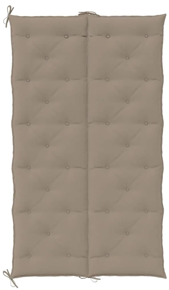 vidaXL Μαξιλάρι Πάγκου Κήπου Taupe 180x(50+50)x7 εκ. Ύφασμα Oxford