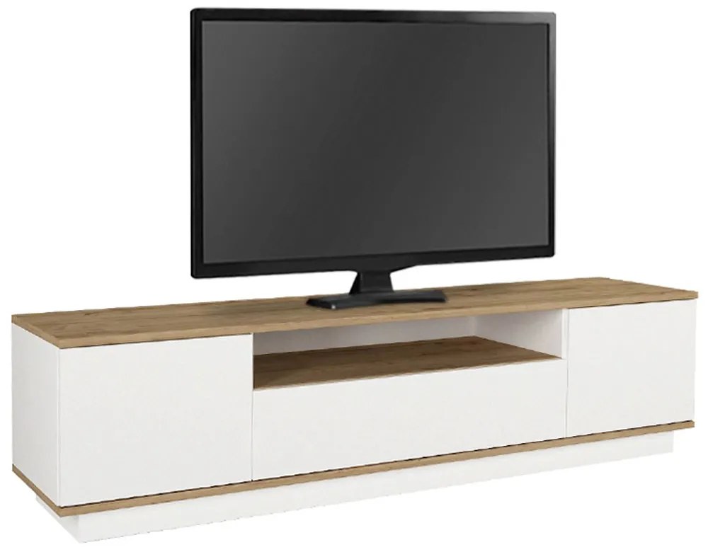 Έπιπλο Τηλεόρασης Fedya 0228143 180x45x44,6cm White-Oak