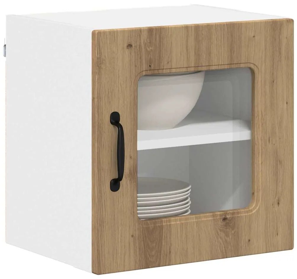 vidaXL Κρεμαστό ντουλάπι κουζίνας 2 pcs Artisan Oak 40 x 31 x 40 εκ.