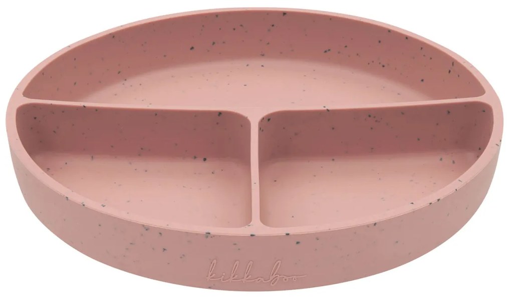 Πιάτο Σιλικόνης Με Χωρίσματα Kikka Boo Blush