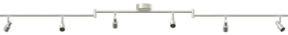 vidaXL Σποτ οροφής Βουρτσισμένο Νίκελ 176.5 x 9.5 x 14 εκ Ατσάλι
