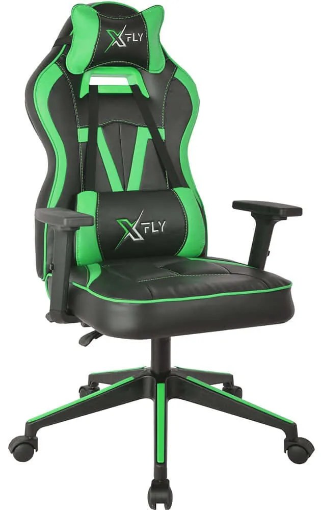 Καρέκλα Γραφείου Gaming XFly Vendetta 928STX1103 62x46x120cm Black-Green