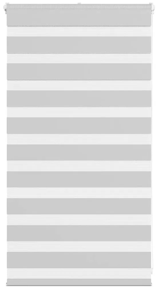 vidaXL Ζέβρα τυφλή Ανοιχτό Γκρι Πλάτος υφάσματος 75,9 εκ. Πολυεστέρας