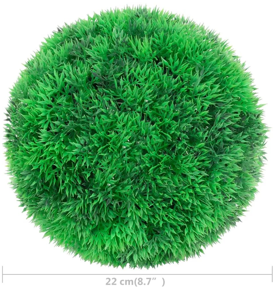 vidaXL Πυξάρια Τεχνητά Σχήμα Μπάλας 2 τεμ. 22 εκ.