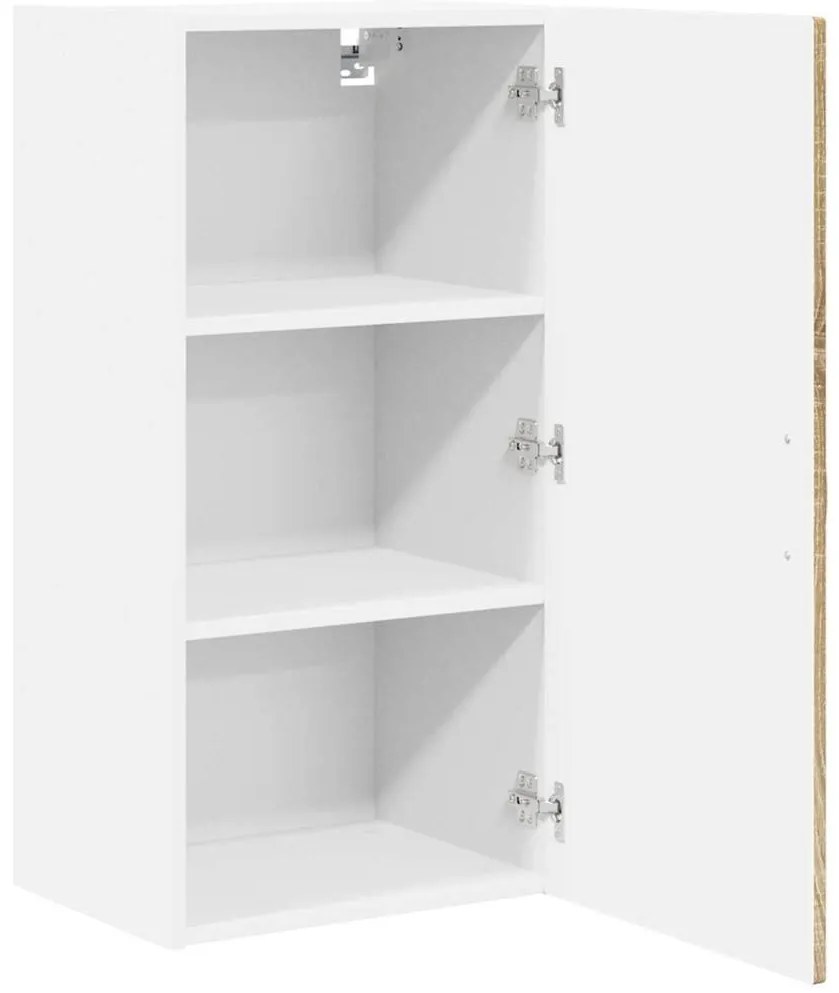 vidaXL Κρεμαστό ντουλάπι κουζίνας με ράφι Δρύς Sonoma 40 x 31 x 80 εκ.