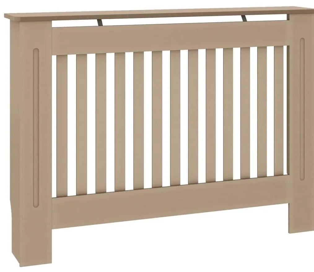 vidaXL Κάλυμμα Καλοριφέρ 2 pcs Καφέ 112x19x81.5 εκατοστά Μηχανικά ξύλο
