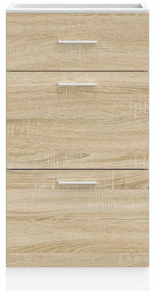 vidaXL Κάτω ντουλάπι Lyon Sonoma Oak 40x46x81,5 cm Κατασκευασμένο ξύλο