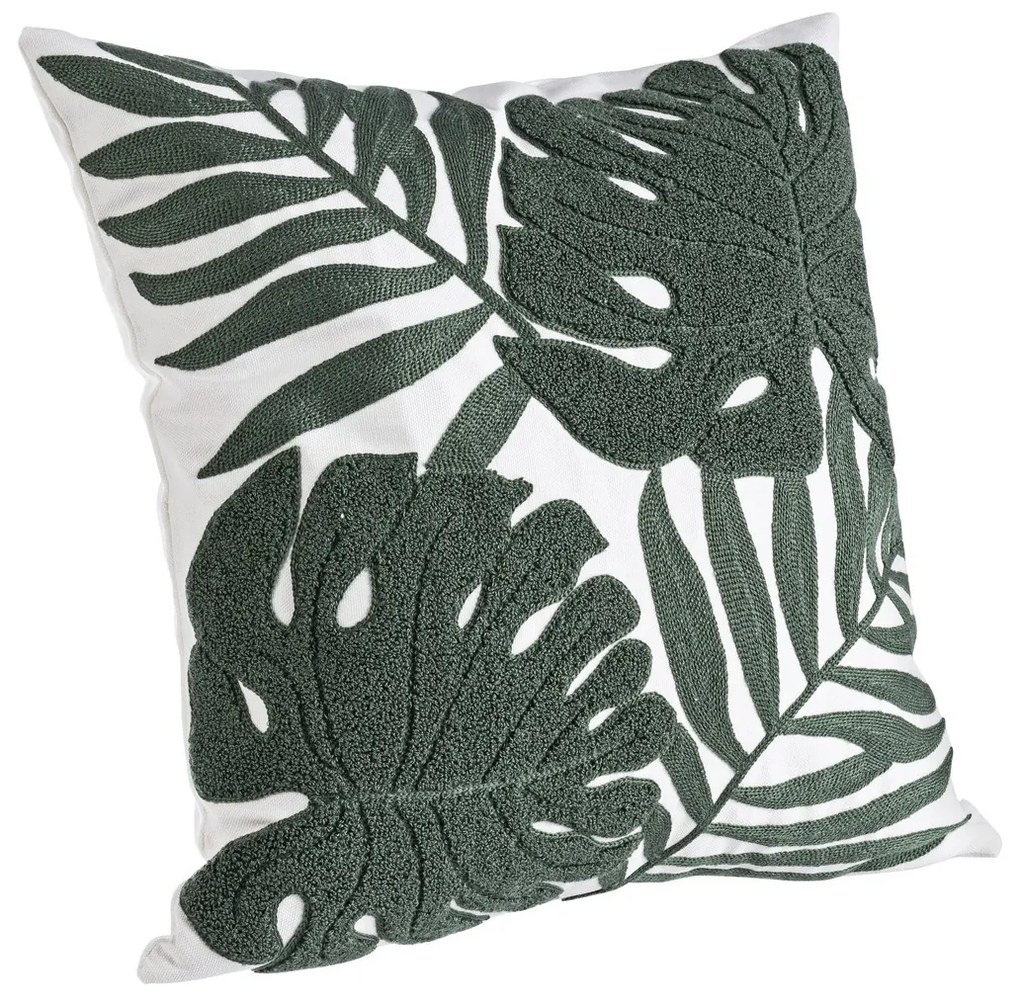 Μαξιλάρια Bizzotto  CUSCINO RICAMO FOGLIE VERDE SC 45X45