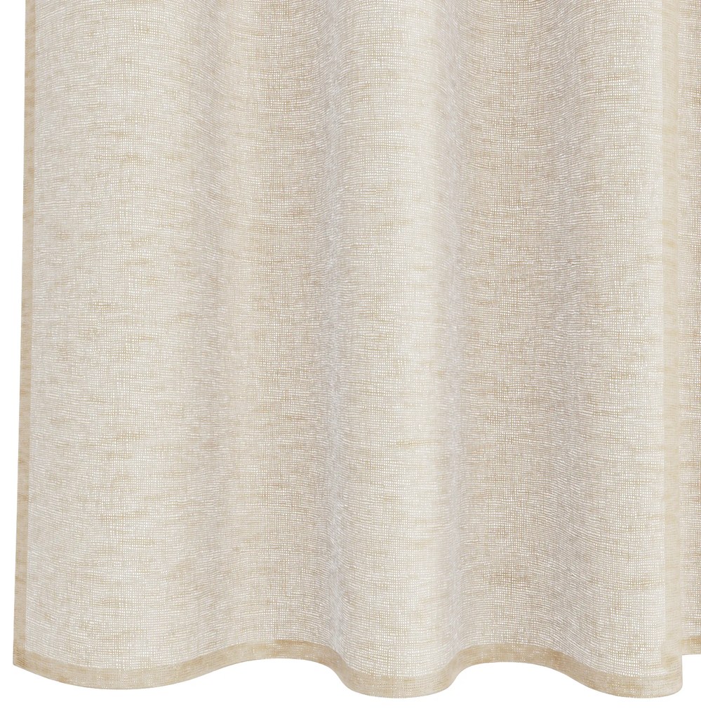 vidaXL Κουρτίνες με κουρτίνες 2 pcs Άμμος 140 x 225 cm Πολυεστέρας