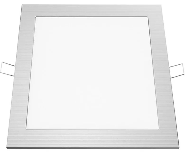 Πάνελ Χωνευτό Plato Led Slim PLATO1840SNM 18W 4000K Silver Aca Τετράγωνο