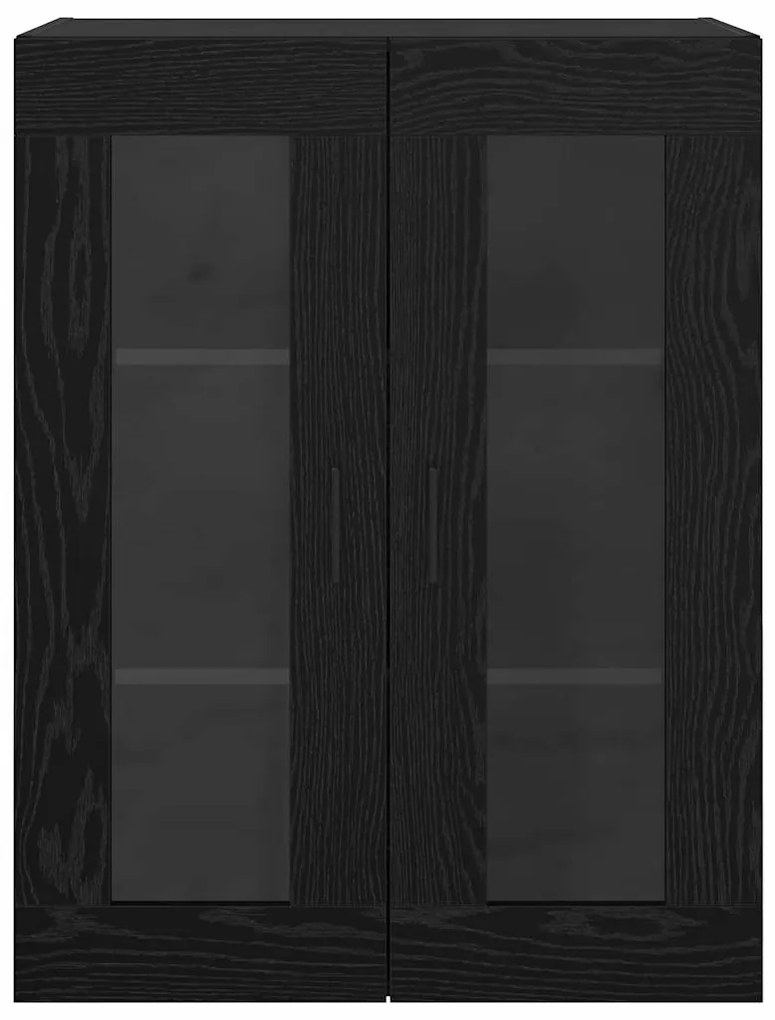 vidaXL Ντουλάπια Τοίχου 2 pcs Μαύρη δρυς 69.5 x 34 x 90 εκ.